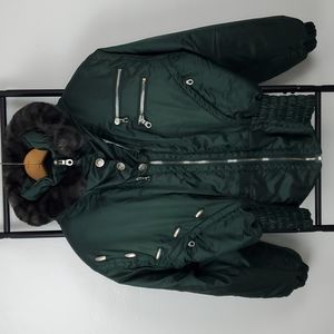 Vintage Kaelin Skiing Finesse Hoodie Jacket Coat Green size 10 ski-inspired Y2K